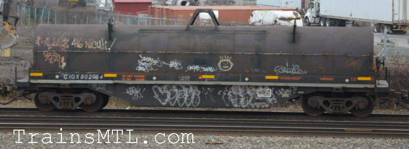 Car/wagon CIGX802984 left side / coté gauche